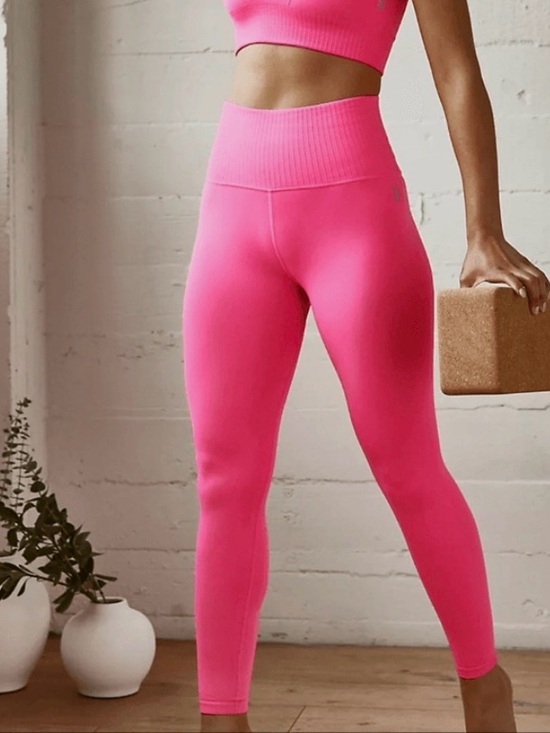 Free People Pants - Free People Hot Pink High-Rise Seamless Leggings NWT